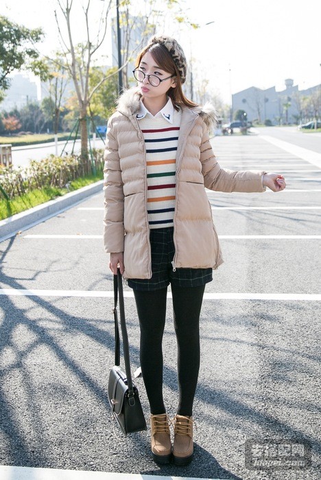 羽绒服+遮pp 冬季保暖拒绝臃肿搭出好身材~
