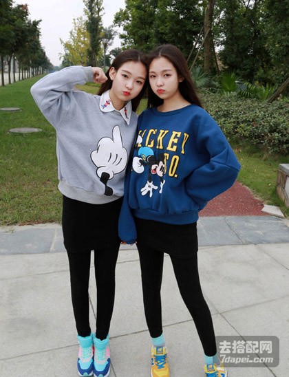 卫衣+衬衫+学院派 层次感穿搭造型越来越风靡