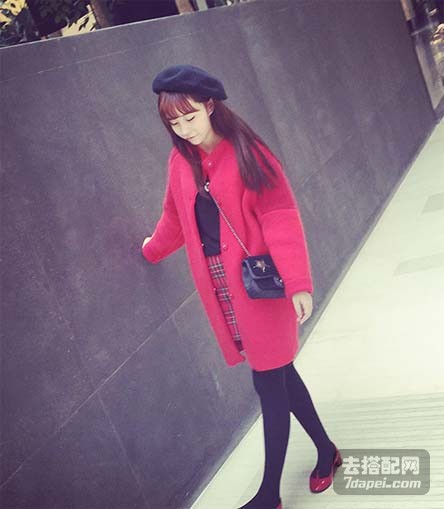 学院风+冬外套+显瘦 好身材就这么搭出来~