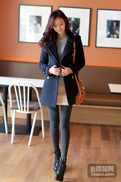 气质+大翻领外套冬日必备 显脸小精致小巧