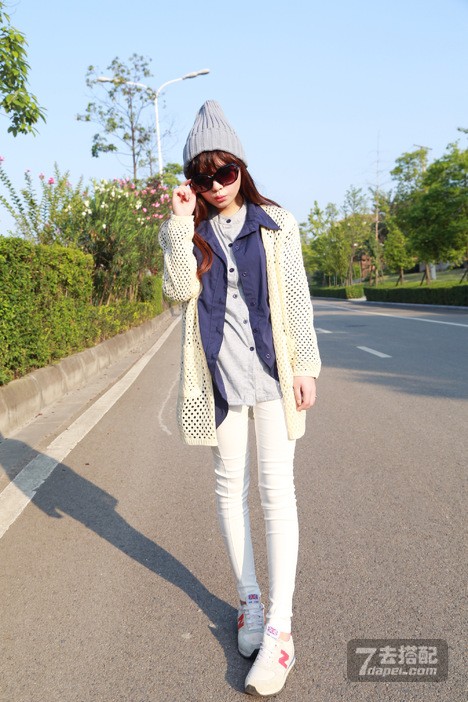 春天+韩范+瘦长细腿 打造优雅气质+拉长美腿儿