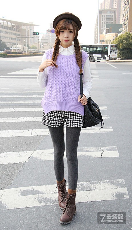 初秋+甜美 扬长避短搭出回头率100%~