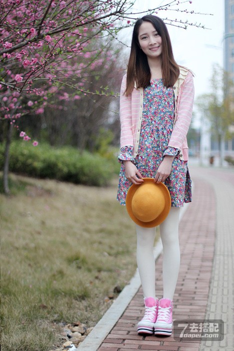 2014春天+瘦腰+气质 甜美气质范vs拉长细腿