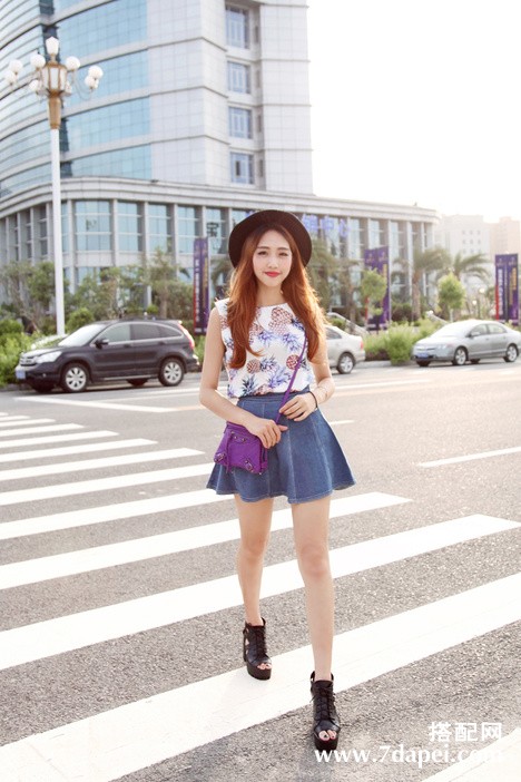 夏季+气质+显瘦身材 夏日清凉约会装