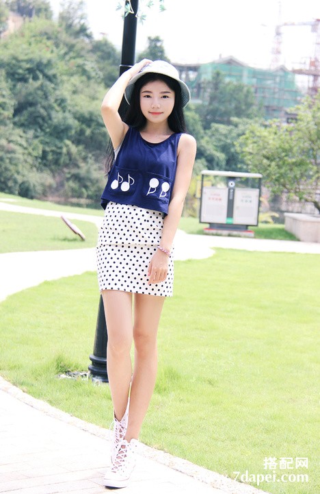 夏季+矮个子+清新 显高搭配清凉一夏哦~
