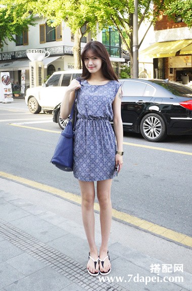 夏季+优雅+韩国风 清爽娇美可人的夏日搭配