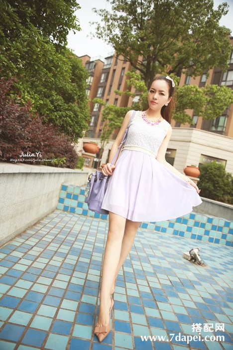 夏季+优雅+气质 展现出十足的名媛气质！
