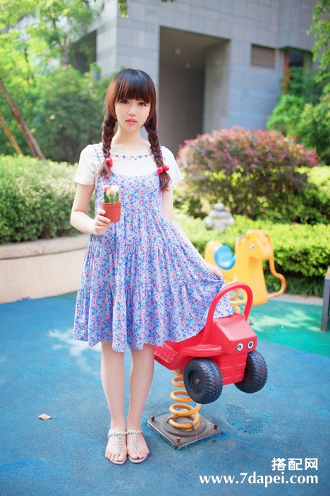夏天+小清新+甜美 散发迷人可爱的气质