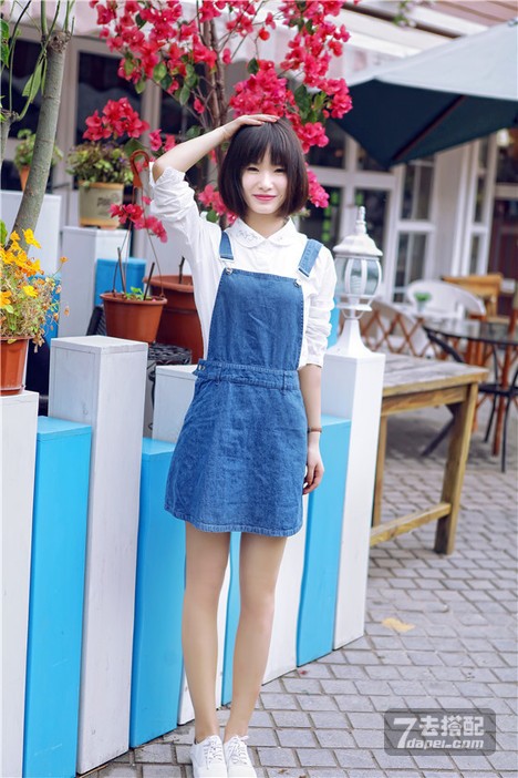 春天+小清新+韩范 拉长修长细腿vs优雅端庄范