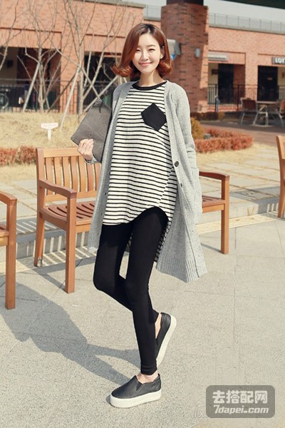 春装+针织开衫+小清新 春季迷人的装扮~