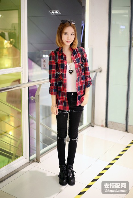 小个子+秋季甜美 搭出小瘦腿，做个精致小女人