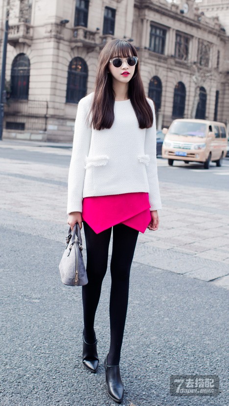 春装+显瘦+气质长腿 美眉教你如何搭出细长腿
