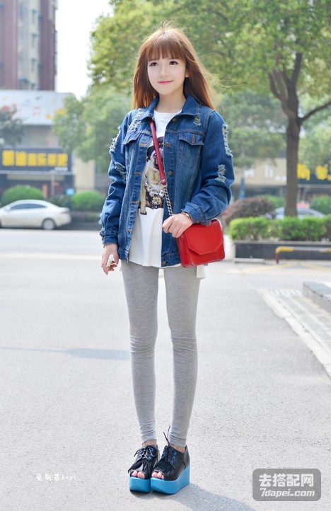 初春+甜美 显瘦拉长美腿 出游必备打扮~