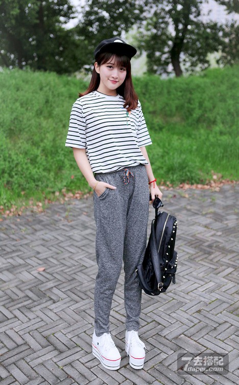 初夏+小清新+显瘦 拉长细腿 出街吸睛