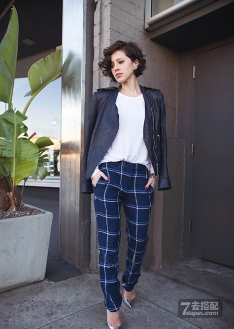 春季帅气知性风 娇小女生穿衣打扮心得 