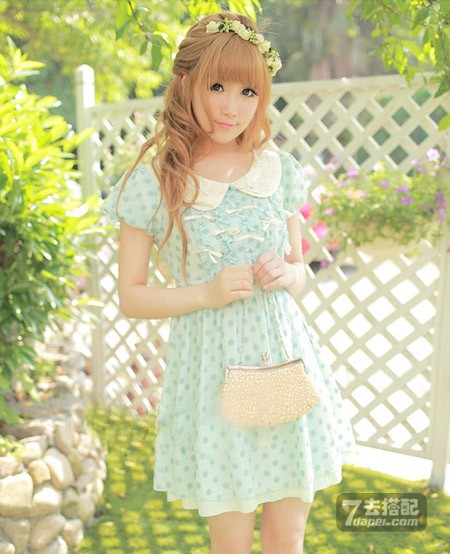 10款清凉薄荷小清新衣服搭配 甜美范