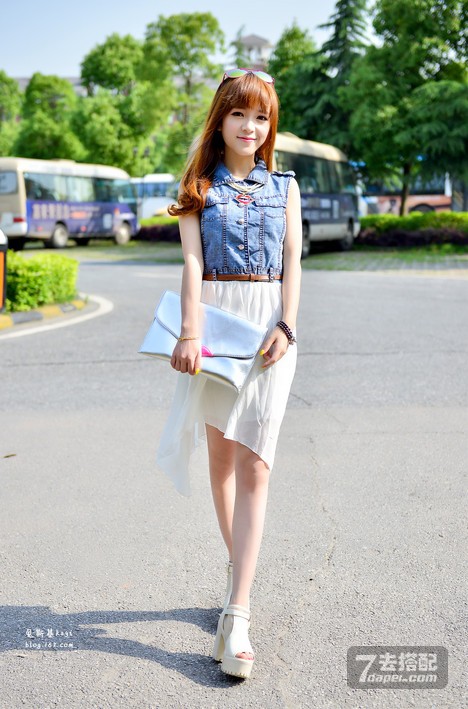夏天流行什么穿搭呢？~小清新+瘦脸示范搭