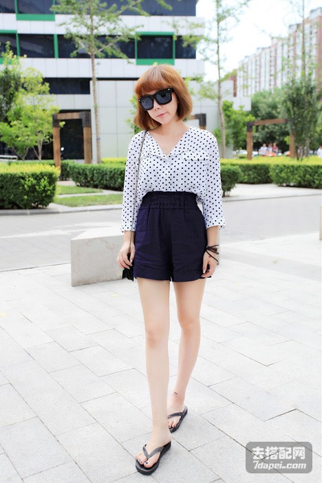 短裤+矮个子 增高显瘦搭~赚足回头率