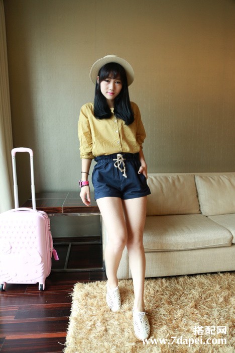 夏天+复古+修身 文艺清新范