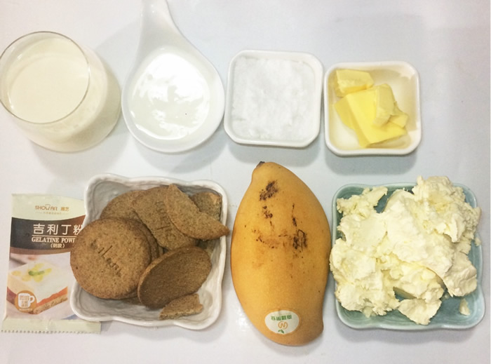 芒果冻芝士蛋糕