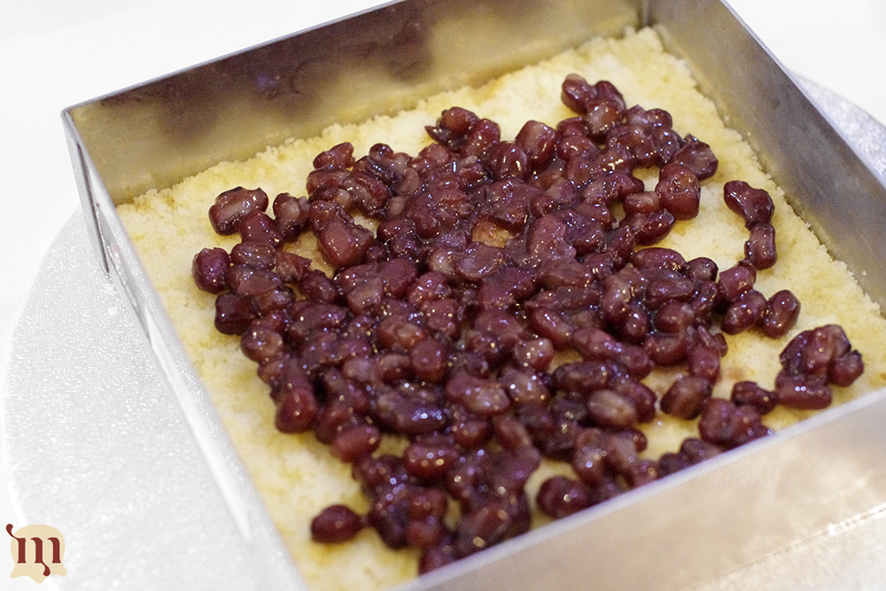 抹茶蜜豆慕斯蛋糕