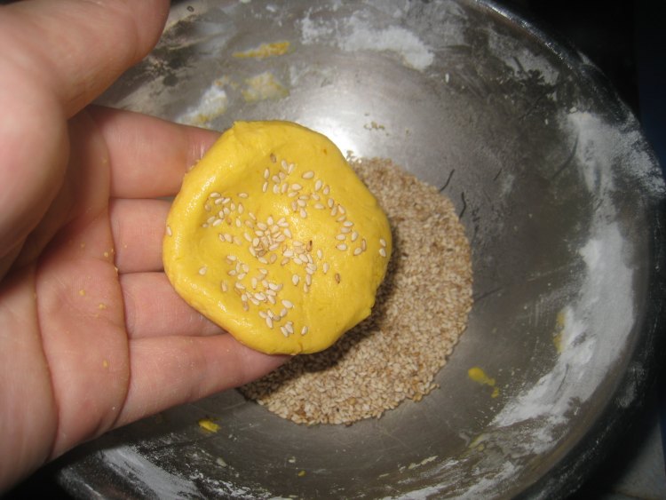 芝麻南瓜饼