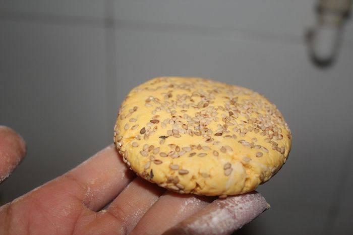 芝麻南瓜饼