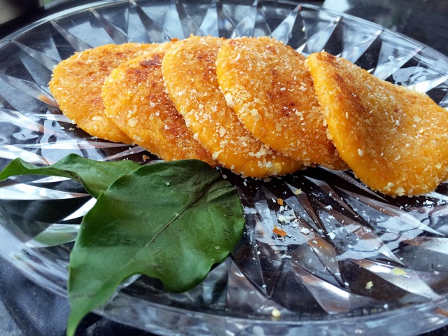 黄金软糯南瓜饼