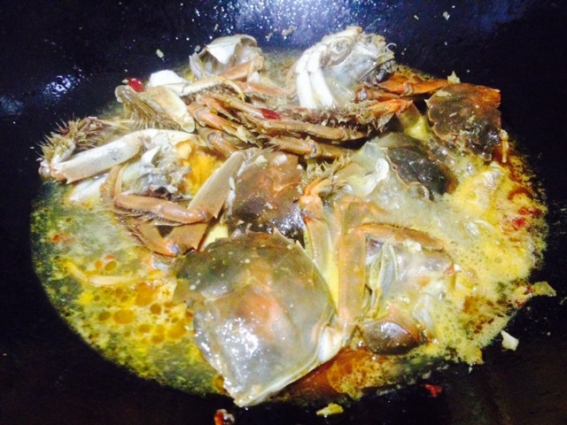 香辣酱炒大闸蟹