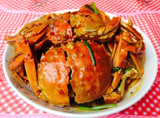 香辣酱炒大闸蟹