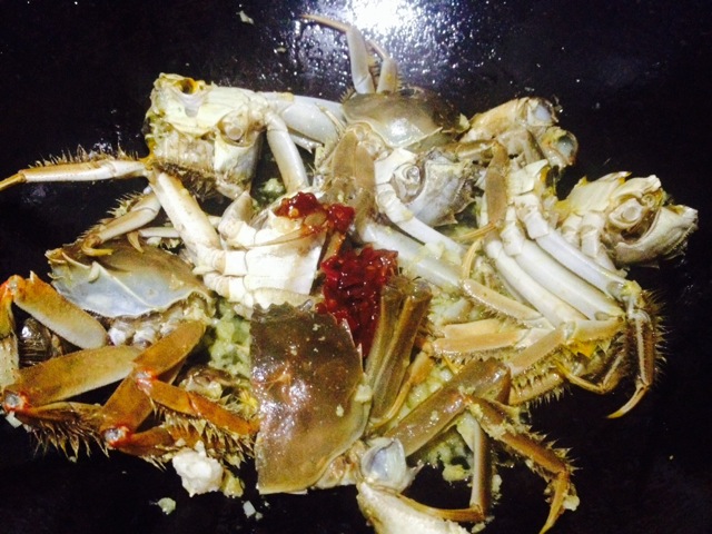 香辣酱炒大闸蟹