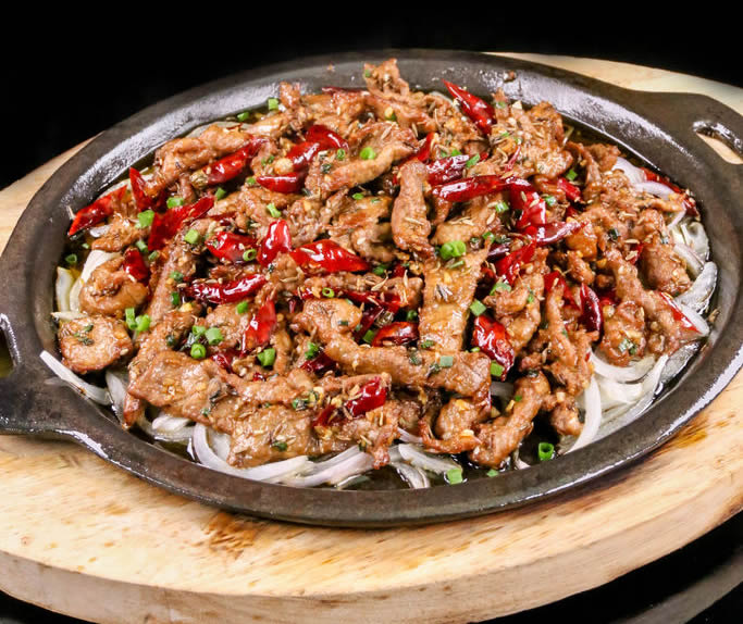 铁板孜然牛肉