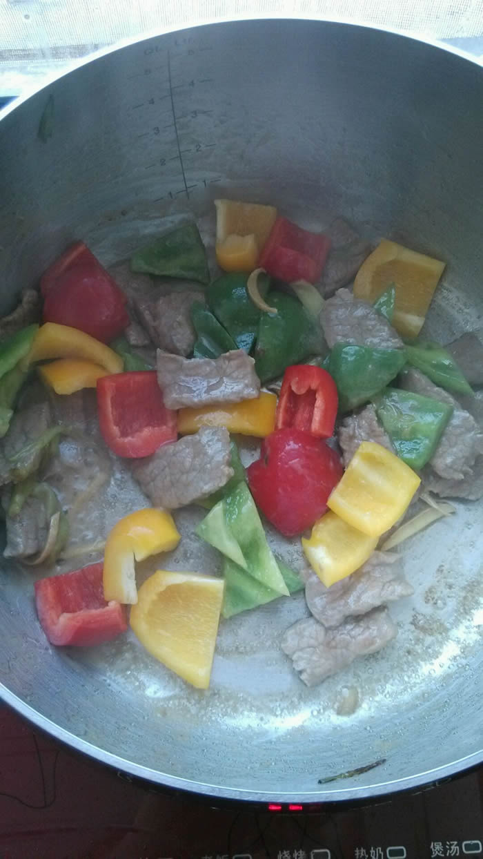 大喜大牛肉粉试用之彩椒炒牛里脊