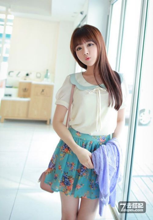 小个子美眉如何显高挑+甜美搭配？